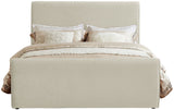 Sloan Contemporary Velvet Bed with Curved Headboard, Stylish Design & Comfortable Support 59" W