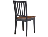 Joplin Solid Wood Farmhouse Chair, Walnut and Ebony Finish