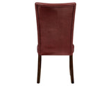 Hartford Vegan Leather Side Chair, Red