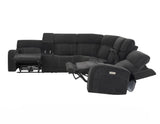 Seattle 3-Piece Dual-Power Reclining Sectional w/Dual Wireless-Charging Consoles