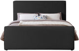 Stylus Boucle Fabric Bed – Modern Curved Headboard Design for Cozy Contemporary Bedrooms