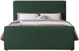 Stylus Boucle Fabric Bed – Modern Curved Headboard Design for Cozy Contemporary Bedrooms