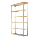 Cabinet Watson
Brushed brass finish | clear glass