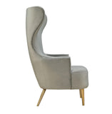Julia Performance Velvet Wingback Accent Chair by Inspire Me! Home Decor