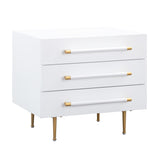 Trident 28" 3-Drawer Nightstand
