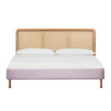 Kavali Performance Velvet and Natural Bed
