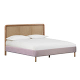 Kavali Performance Velvet and Natural Bed