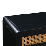 Christine 62" Black 6-Drawer Dresser