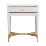 Julieta 19" Acacia Wood Nightstand With Drawer