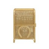 Tina 27" Rattan Nightstand With Storage