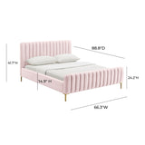Angela Performance Velvet Bed