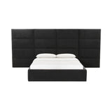 Eliana Performance Velvet Bed with Wings