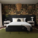 Palani Performance Velvet Bed with Wings