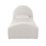 Moon Cream Performance Boucle Twin Bed