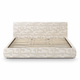 Isla Cream Jacquard Pattern Bed