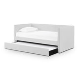 Alice Linen Twin Trundle Bed