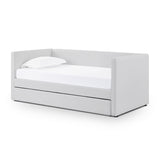 Alice Linen Twin Trundle Bed