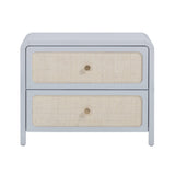 Patty 28" Rattan 2 Drawer Nightstand