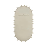 Bubbles Ivory Oval Wall Mirror (17"X31.5"-22.6"X42")