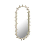 Bubbles Ivory Oval Wall Mirror (17"X31.5"-22.6"X42")