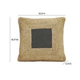 Blank Mind 17" Square Throw Pillow