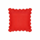 Scalloped Edge 24" Square Throw Pillow Cover
