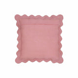 Scalloped Edge 24" Square Throw Pillow Cover