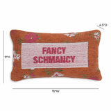 Fancy Schmancy 15"X9" Jacquard Cotton Throw Pillow