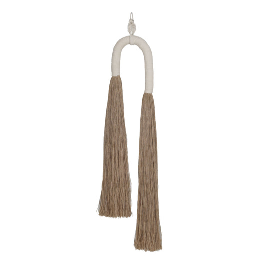 Pasha Natural Cotton Jute Tassel Wall Decor