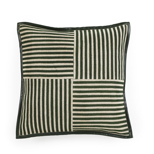 Kora 20" Cotton Jute Contract-Grade Throw Pillow
