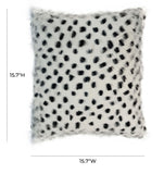 Genuine Goatskin Throw Pillow (20"X12"-16"X16")