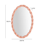 Agnes 23.6"X35.4" Oval Wall Mirror