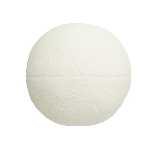 Boba Vegan Shearling Ball Throw Pillow (9"-14")