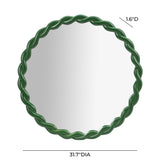 Agnes 31.7" Round Wall Mirror
