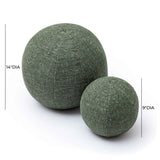 Boba Textured Basketweave Ball Throw Pillow (9"-14")
