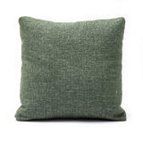 Malolo Green Basketweave Square Vegan-Down Throw Pillow Cover (16"-20")