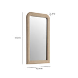 Heidi 43"X78" Upholstered Oversized Floor Mirror