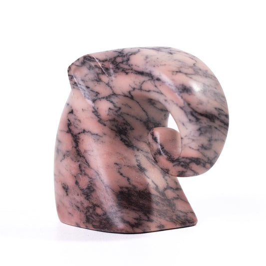 Marble Pink Elephant Statue