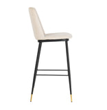 Evora Velvet Counter Stool - Set of 2