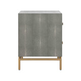 Pesce 25" Faux Shagreen 2-Drawer Nightstand