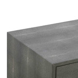 Pesce 25" Faux Shagreen 2-Drawer Nightstand