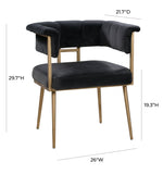 Astrid Performance Velvet Dining Chair