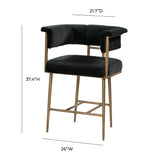 Astrid Performance Velvet Stool