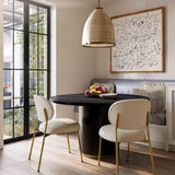 Chelsea 47" Oak Wood Round Dining Table