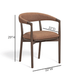 Vina Performance Vegan Leather Dining Chair