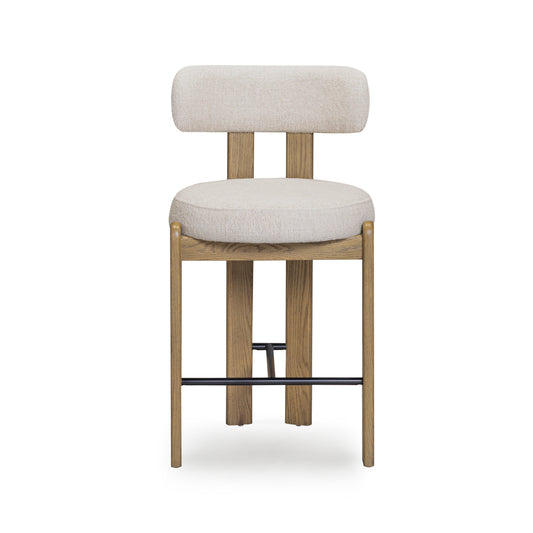 Odessa Cream Performance Fabric Counter Stool