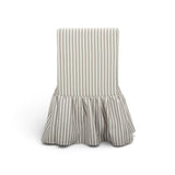 Gertrude Striped Performance Linen Skirted Dining Chair