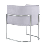 Giselle Performance Velvet Dining Chair with Silver Base by Inspire Me! Home Decor