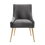 Beatrix Pleated Performance Velvet Dining Chair