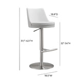 Reagan Performance Vegan Leather Adjustable Stool